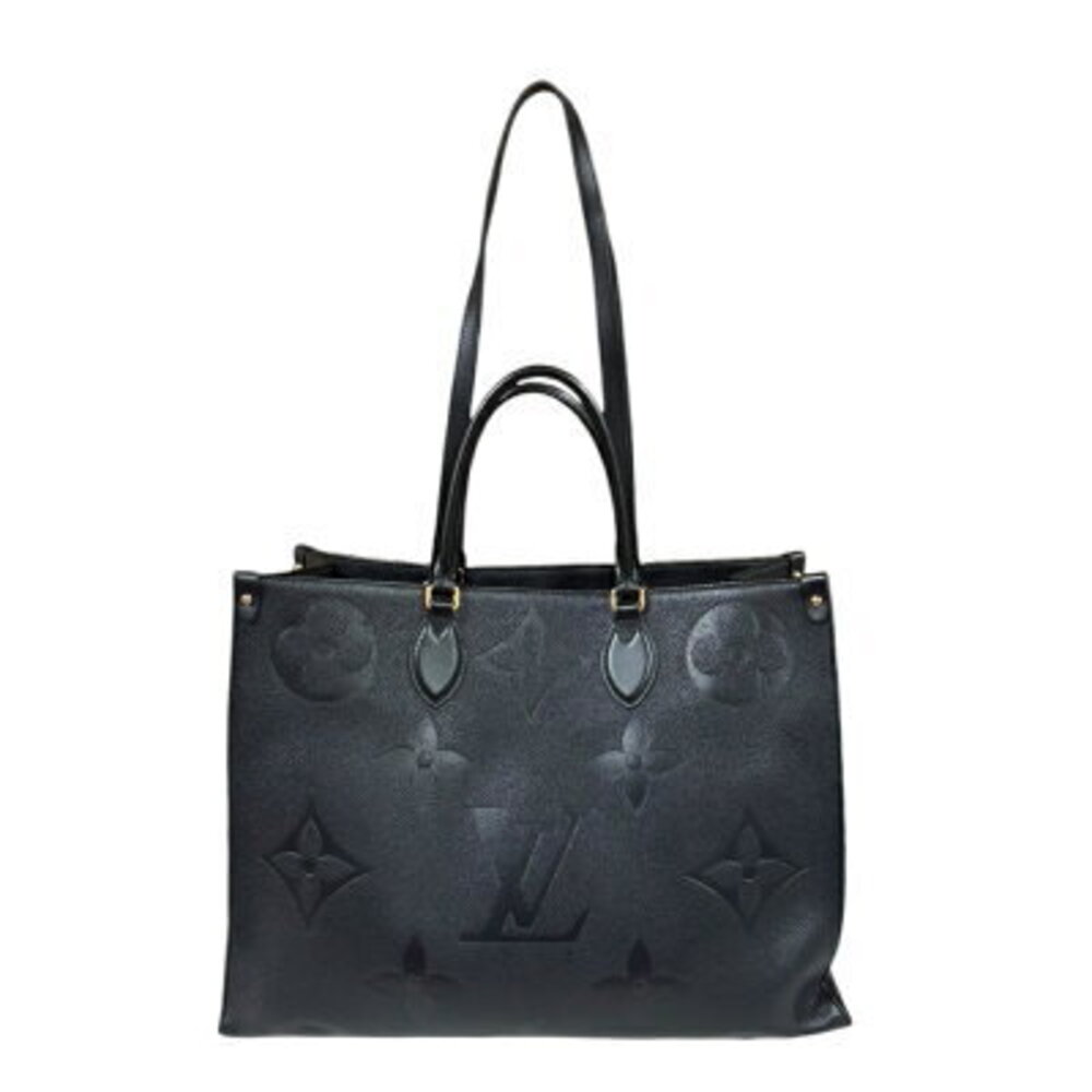 Louis Vuitton OnTheGo Monogram Empreinte Shoulder Bag Black